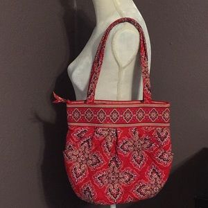 Vera Bradley- red print bag